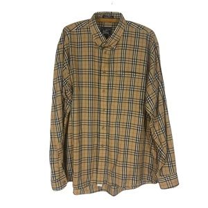 Burberry Plaid Nova Check Button Up Shirt